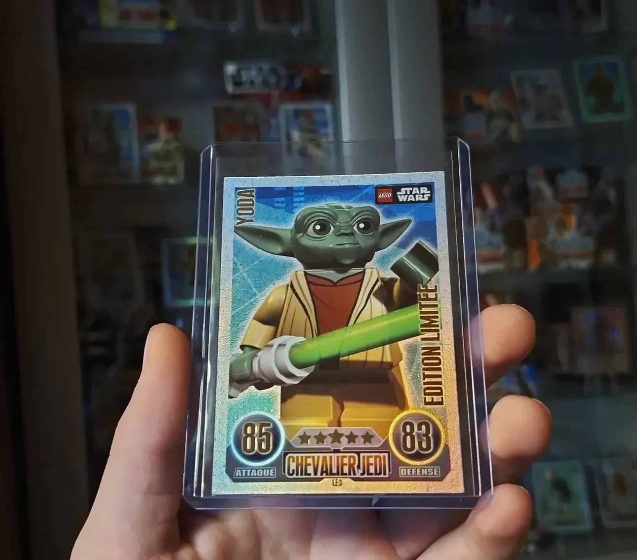 Limitierte Klemmbausteine Star Wars Yoda Karte, Chevalier Jedi Edition Limitée